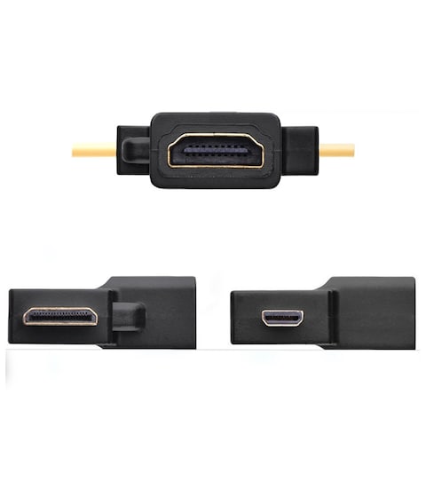 HDMI FEMALE TO MINI HDMI MALE MICRO HDMI MALE ADAPTER STEK HIGH QUALITY CONNECTORS Online Carrefour UAE