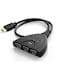 Generic - HDMI Splitter Pigtail Adapter With 3 Port Black