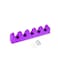 Generic Wall Mounted Plastic Broom Holder Purple 40.8Cm