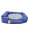 Nutrapet L-86Cm W-65Cm H-19Cm Lounger Bed Navy &amp; Grey L