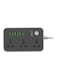 LDNIO 3-Power Socket And 6-Port USB Adapter Grey 162 x 97 x 38millimeter