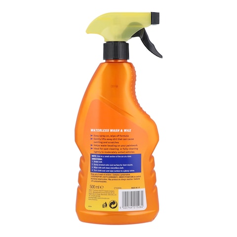 Armorall Waterless Wash &amp; Wax Car Spray 500 Ml