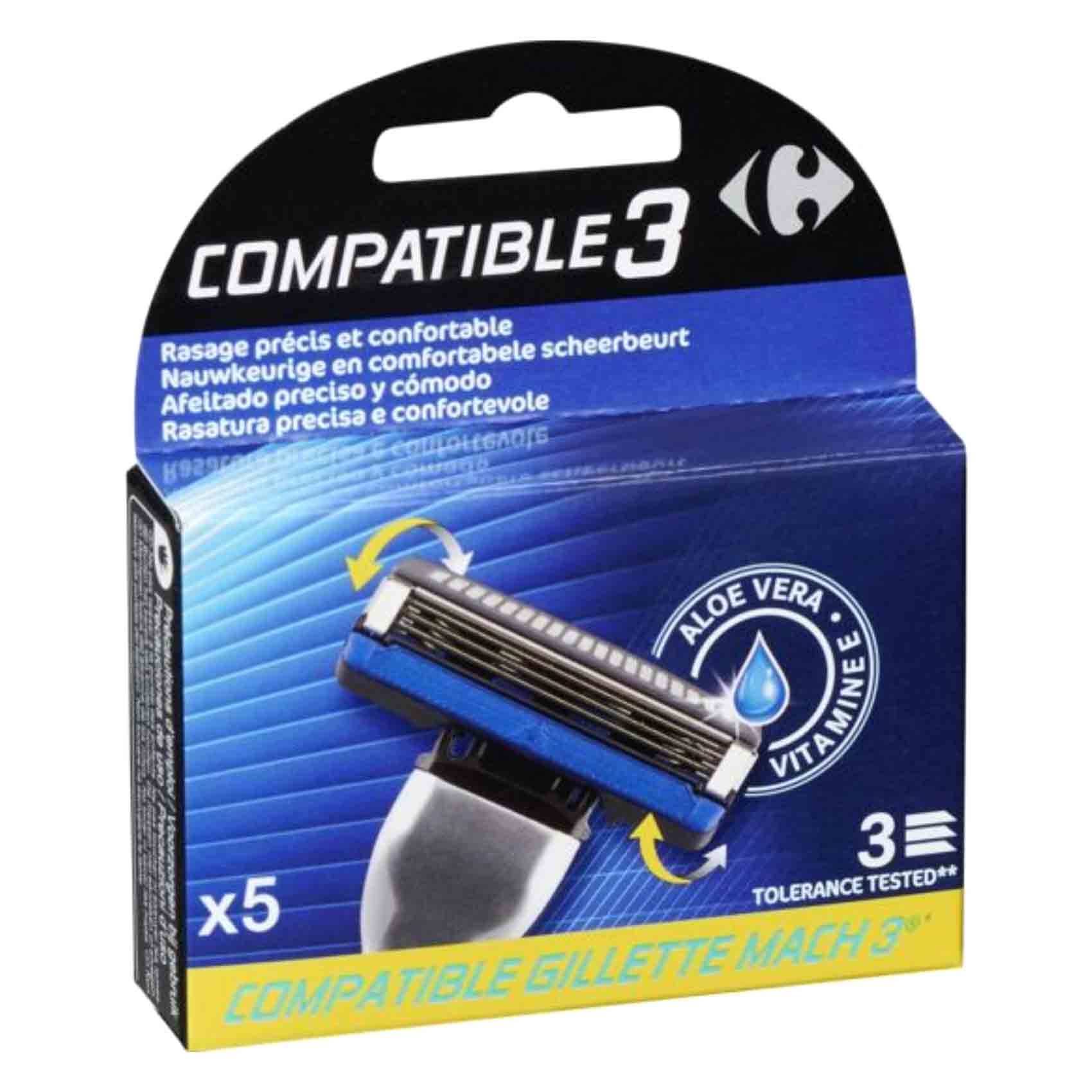 Carrefour X5 Compatible Razor 3 Blades 5 Pieces