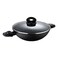 Bergner Orion Kadai With Lid Black 28cm