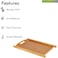 Royalford Rf9680 Bamboo Tray - Serving Platters/Breakfast Tray - Lightweight, Eco-Friendly &amp; Durable - Perfect For Bed Breakfast Tea Serving Tray - Multi-Functional (37X25.5X4.8 cm)