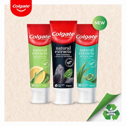 Colgate Natural Extracts Charcoal Toothpaste Black 75ml