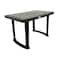 Esqube Plastic 4 seater Dining Table-Black,Cane Matte Surface