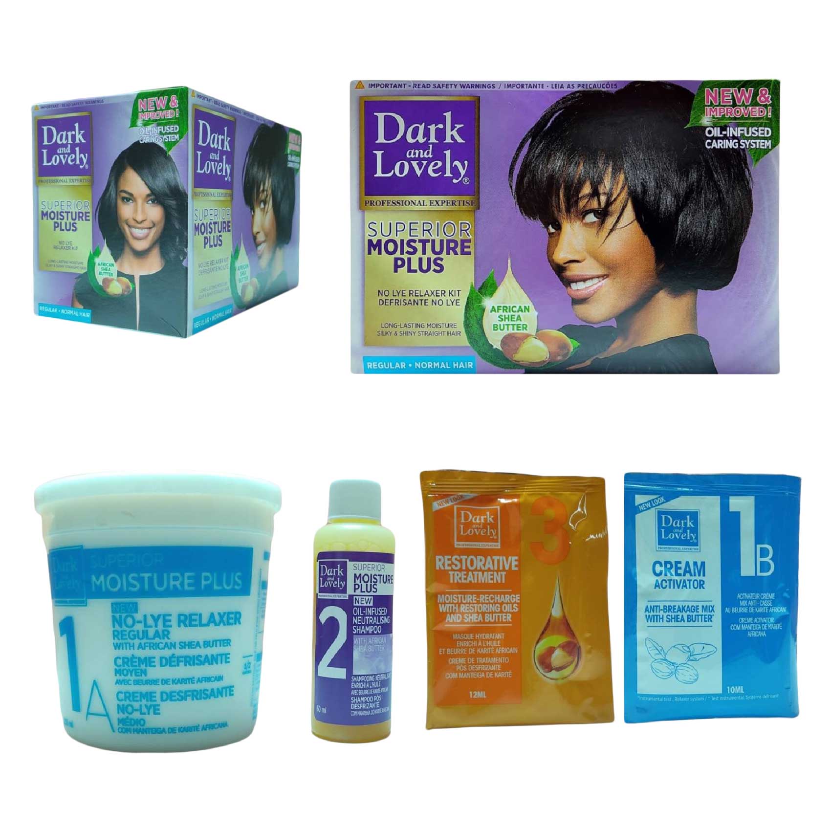 Dark And Lovely Relaxer Regular Normal Hair Kit