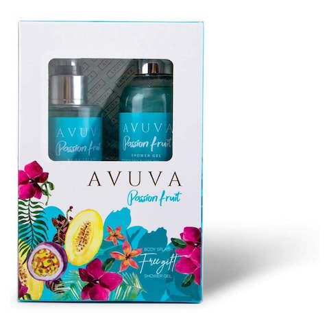 Avuva Passion Fruit Body Splash - 253 ml with Shower Gel - 253 ml
