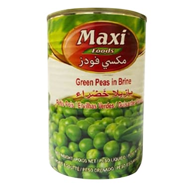 Maxi Foods Green Peas In Brine 400g