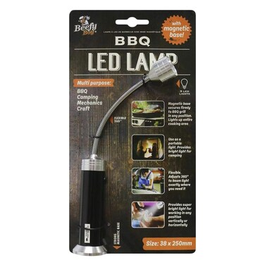 Uncle Bills Beefy Boy Bbq Led Lamp 38X250Mm Blacksilver