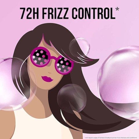 Pantene Pro-V Goodbye Summer Frizz Shampoo With 72H Frizz Control Clear 400ml