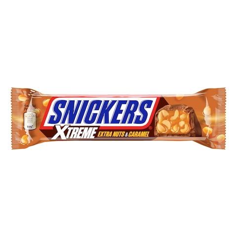 Snickers Xtreme Extra Nuts And Caramel Chocolate Bar 42g