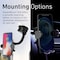 Promate Wireless Car Charger Mount, 15W Qi Fast Charging Auto-Clamping Dashboard Air Vent Phone Holder with Smart Coil Alignment, FOD Detection and Multi-Angle Support, PowerMount-15W