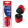 Faber-Castell Grip 2001 3 Hole Sharpener Red