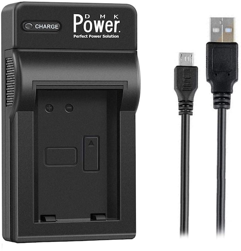 DMK Power LP-E6 Single Slot USB Battery Charger for Canon EOS 6D 60D 70D 7D Mark II