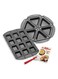 Ez Pockets Non-Stick Pie Pan With Cutting Tool -Black Standard