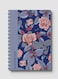 Lowha Spiral Notebook With 60 Sheets And Hard Paper Covers With Floral Cherry Design, For Jotting Notes And Reminders, For Work, University, School