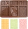9 Cavity Break Apart Silicone Chocolate Molds, Chocolate Bar Molds, Homemade Protein and Energy Bar Molds