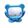 Generic-CK720 Two-Sided Portable Mirror Blue