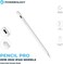 Powerology Pencil Pro With Palm Rejection, Magnetic Charging, LED Indicators, Home/Tabs Button, With Tilt Pressure Function Compatible With 2018-2022 iPad Models, 1.5mm Pin Tip - White