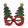 Christmas Magic Christmas Tree Eye Glasses Party Accessory- Red/Green