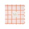 Neon Coral Grid Small Napkins