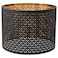 Lamp Shade Black Brass-Colour 44 Cm