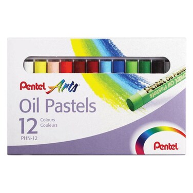 Pentel Phn-12 Arts Oil Pastels 12 Pieces