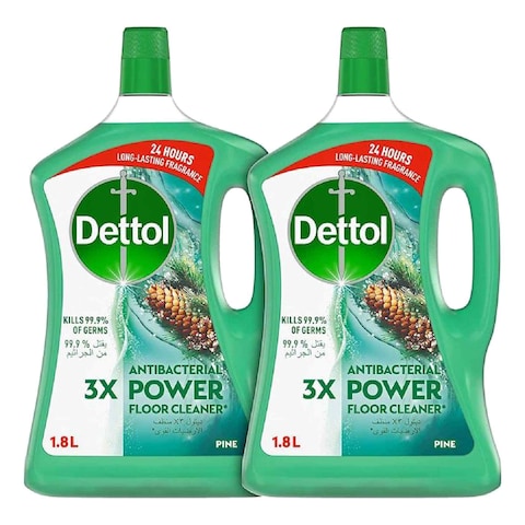 Buy Dettol Pine Multi-Purpose Cleaner 1.8L Pack of 2 in UAE