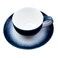 Shallow Reactive Scandi C.C &amp;Saucer 90Ml Blue