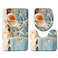 Toilet floor mat 3-piece bathroom carpet door mat 3-piece bathroom floor mat