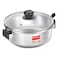 Prestige Svachh Flip-on Mini Stainless Steel Pressure Cooker with Glass Lid 2L