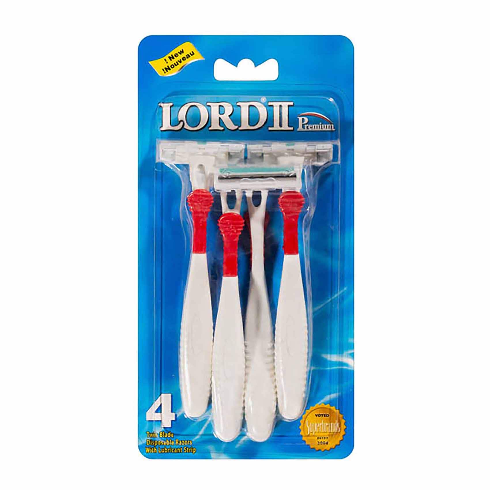 Buy Lord Premium Twin Blade Disposable Razors - Pack of 4 Online ...