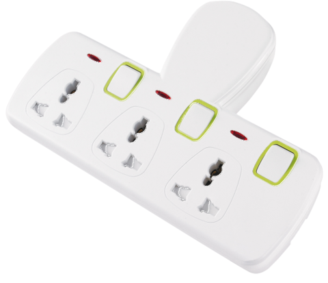 MODI terminator 3way universal plug sockets wall stockets