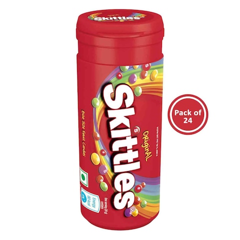 سكيتلز حلوى الفاكهة الأصلية بحجم صغير 33.6 غرام حزمة من 24