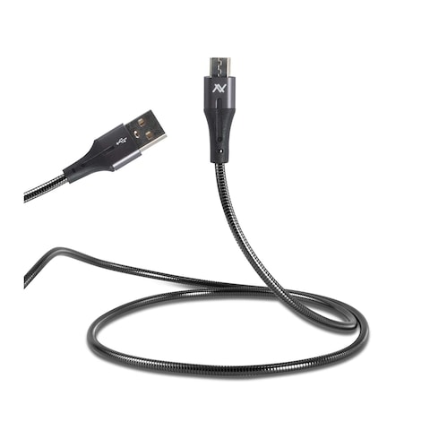 L&#39;avvento MP035 - USB-A to Micro USB Cable - 1 meter - Silver