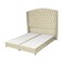 In House Maldives Velvet Bed Frame - King - 200x200 cm - Beige