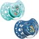 Lovi 2X Baby Silicone Soother | Pack Of 2 | Hygenic Cover | Soothing Effect | Protects The Sucking Reflex | Dynamic Tip | Folky Collection| (Blue, 6-18 Months)