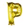 16" Gold Foil Letter P Balloon