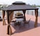 Generic 485 * 365 * 315cm Zinc Top &amp; Aluminium Frame Gazebo/Tent Waterproof Curtain &amp; Mosquito Net (5 Year Warranty) Outdoor Garden Furniture