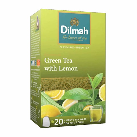 ديلما شاي أخضر بالليمون - 20 كيس