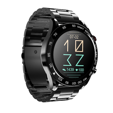 Hifuture FutureGo PRO Stainless-Steel Smartwatch - Black