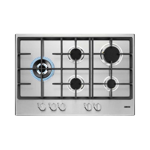 Zanussi Built-In Gas Hob - 5 Burners - Stainless Steel - ZGH76534XS