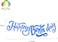 Party Time 1 Set Blue Glittery Happy Birthday Banner, Cursive Happy Birthday Banner For Birthay Party Decoration, Birthday Bunting Banner (18x100cm) - Party Supplies