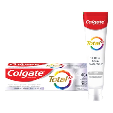 Colgate Total 12 Hour Protection Clean Mint Toothpaste 150ml