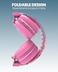 Moxedo Junior Wireless On-Ear Headphones for Kids Adjustable Foldable Design Stereo Headphone 90dB with Built-In Microphone Compatible for iPad/Phone/Tablet and Other Devices (Junior Poe)
