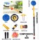 Fochutech Car Wash Brush, Car Cleaning Kit, 360&deg; Spin Car Mop, Microfiber Car Cleaning&nbsp;Brush, Detachable &amp; Extendable&nbsp;Scrub Brush, Garden Hose Spray Nozzle Spray Gun For Car Home Cleaning &amp; Garden Use