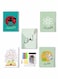 Lowha Set Of 5 Spiral Notebooks For School, 60 Sheets With Hard Paper Covers For Arabic, English, Chemistry, Physics, Biology With A Set Of School Supplies