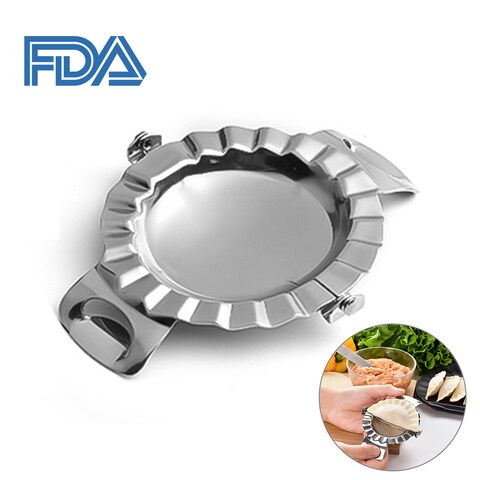 Generic-Dumpling Maker Dumpling Mould Dough Press Stainless Steel for Pie Dumpling Ravioli Pot Sticker  Kitchen Supplies